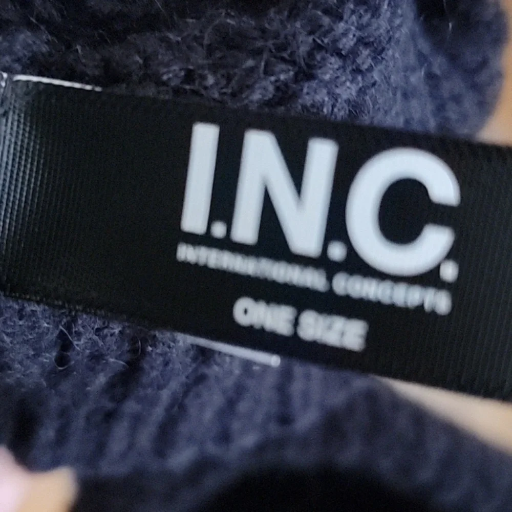 INC International Concepts Black Gloves with Pearl and Rhinestones